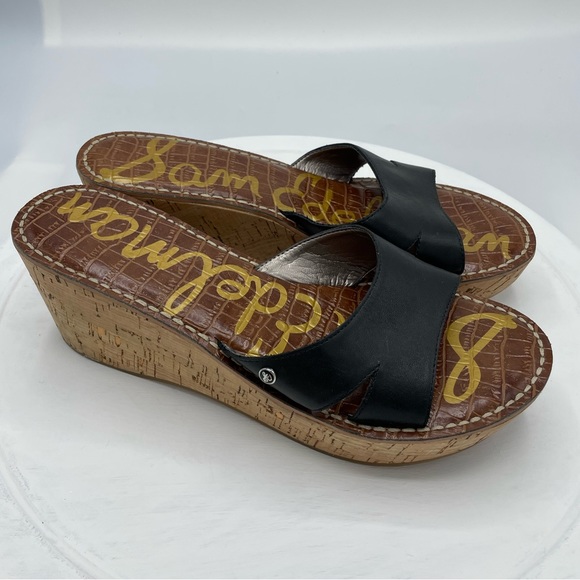 Sam Edelman REID Platform Cork Wedge Slide Sandals 9.5 - Picture 3 of 10